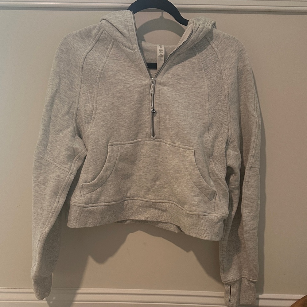 Lululemon Cropped Scuba Quarter Zip Hoodie